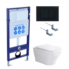 Комплект инсталляции с подвесным унитазом AQUATEK с сиденьем и кнопкой SET AQUATEK АМАДЕО-012 4в1 Комплект инсталляции с подвесным унитазом AQUATEK с сиденьем и кнопкой SET AQUATEK АМАДЕО-012 4в1